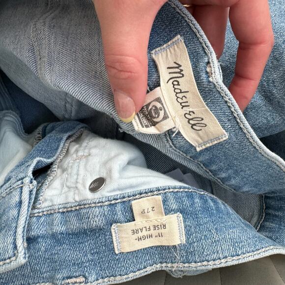 Madewell 11" High Rise Flare Jeans - Picture 6 of 10